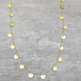 Round Metal Disc Necklaces