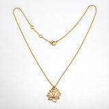 925 Silver and Brass Gold, Silver Plated Lotus Pendant Necklace, Wholesale Manufacturer