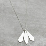 Boho & hippie necklaces, Brass 22k Gold, Silver, Black Rhodium Plated Leaf Necklaces, Wholesale jewelry