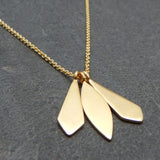 Boho & hippie necklaces,  22k Gold, Silver, Black Rhodium Plated Leaf Necklaces, Wholesale jewelry