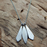 Boho & hippie necklaces,  22k Gold, Silver, Black Rhodium Plated Leaf Necklaces, Wholesale jewelry