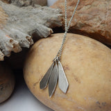 Boho & hippie necklaces, Brass 22k Gold, Silver, Black Rhodium Plated Leaf Necklaces, Wholesale jewelry