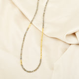 Metal Beads and Labradorite Beads Necklaces