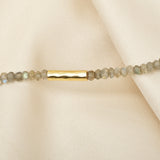Metal Beads and Labradorite Beads Necklaces