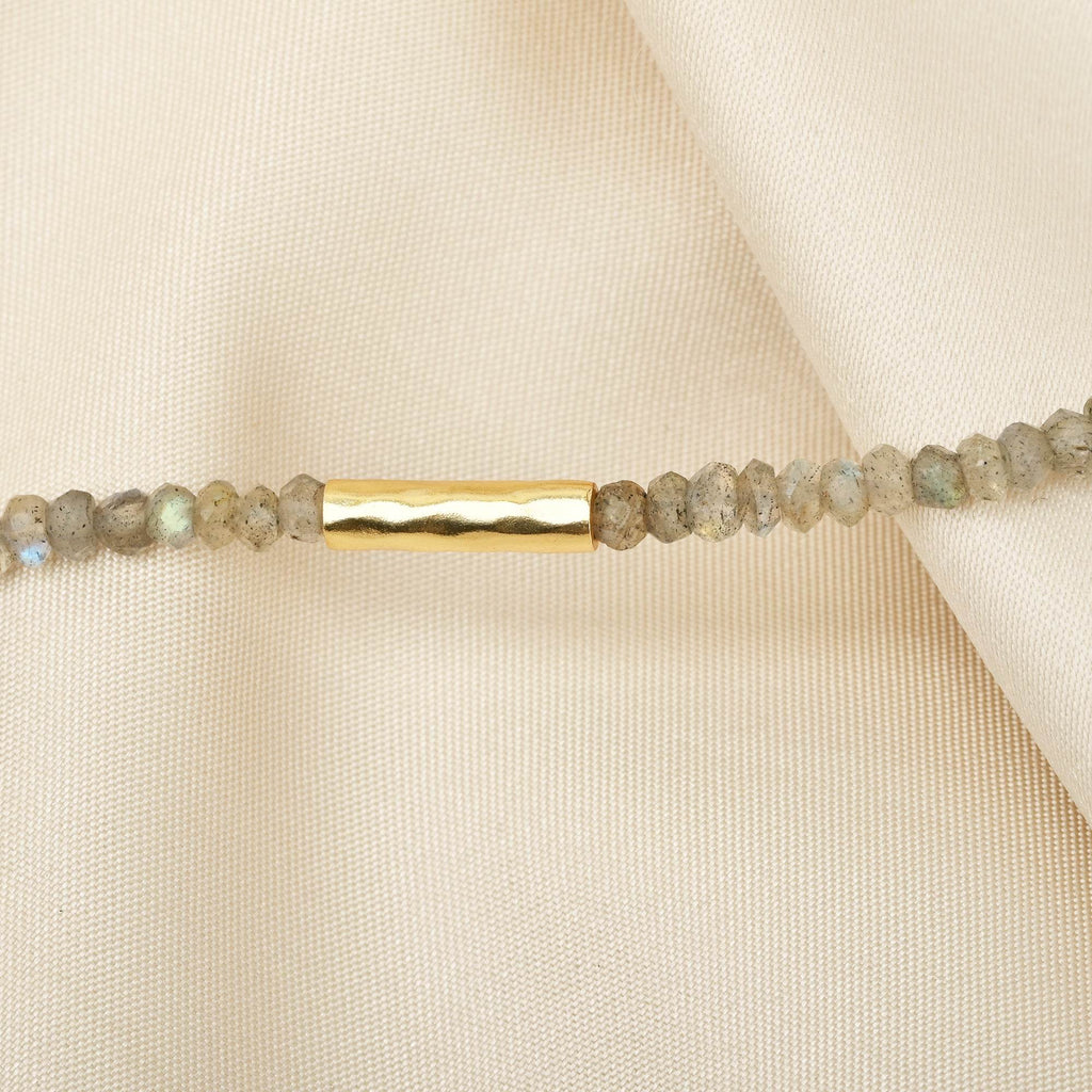 Labradorite with Metal Beads Unbreakable Connection Necklaces - La Vitá Jewels