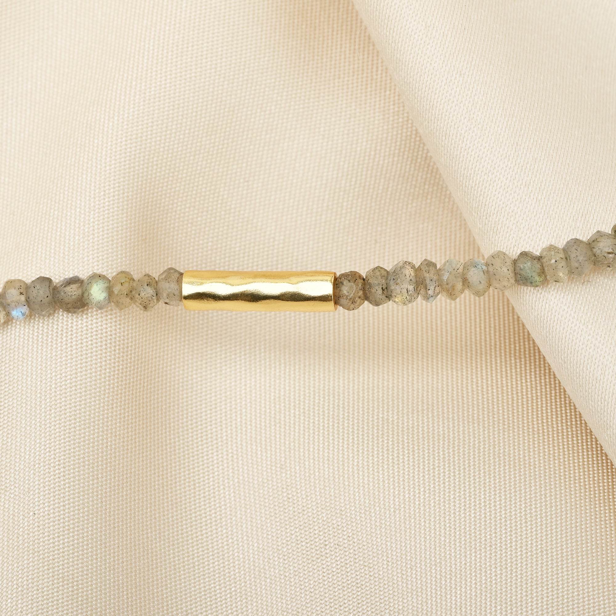 Labradorite with Metal Beads Unbreakable Connection Necklaces - La Vitá Jewels