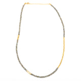 Metal Beads and Labradorite Beads Necklaces