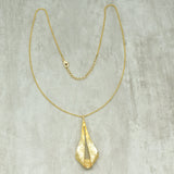 Brass 22k Gold Plated Hammered Designer Necklaces, Wholesale Jewelry