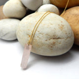 Rose Quartz Gemstone Pendant Necklaces