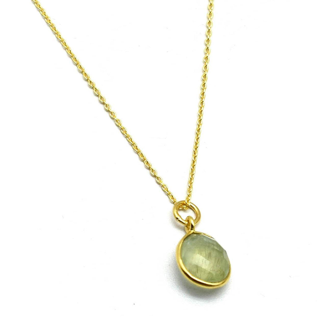 Labradorite, London Topaz Color Gemstone Necklaces in Sterling Silver - La Vitá Jewels