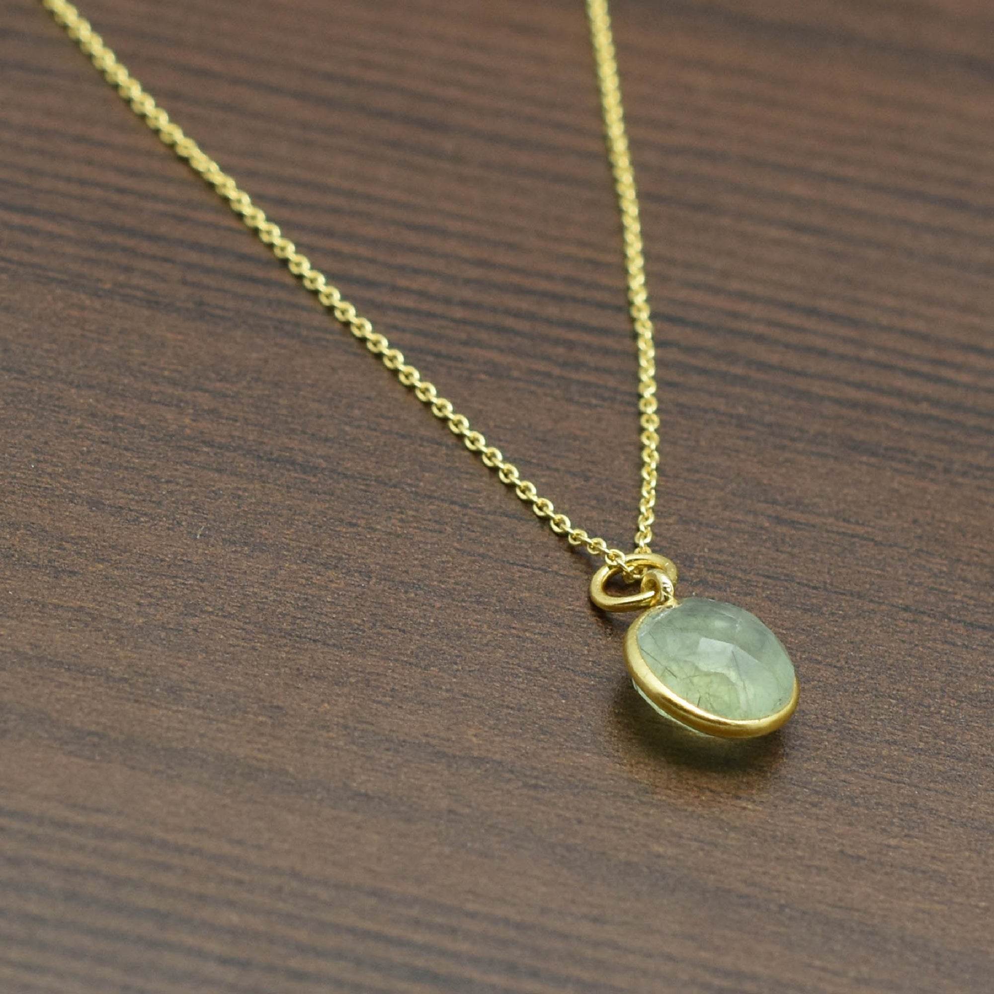 Labradorite, London Topaz Color Gemstone Necklaces in Sterling Silver - La Vitá Jewels