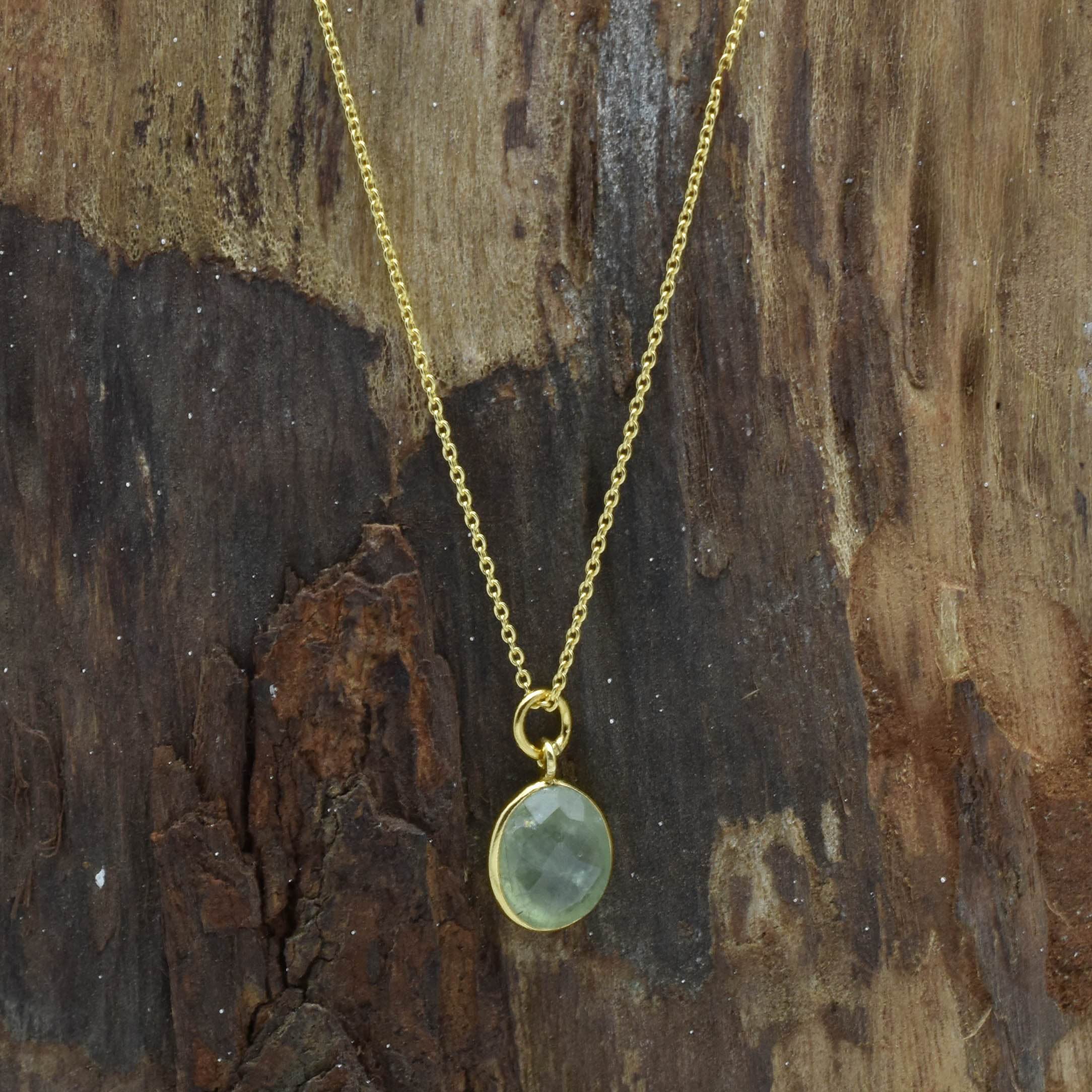 Labradorite, London Topaz Color Gemstone Necklaces in Sterling Silver - La Vitá Jewels