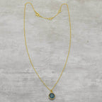 Labradorite, London Topaz Color Gemstone Necklaces in Sterling Silver - La Vitá Jewels