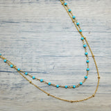 Turquoise necklaces, Chalcedony necklaces, handmade jewelry, brass jewelry, gifts for her, gifts jewelry, statement jewelry