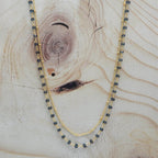 Layered Grey Chalcedony Beads Necklaces - La Vitá Jewels