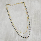 Layered Grey Chalcedony Beads Necklaces - La Vitá Jewels