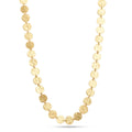 Hammered Disc Link Station Necklace