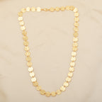 Hammered Disc Link Station Necklace