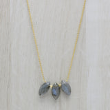 Labradorite Gemstone Pendant Necklaces