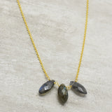 Labradorite Gemstone Pendant Necklaces