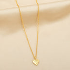 Gia Heart Hammered Necklace - La Vitá Jewels
