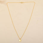 Gia Heart Hammered Necklace - La Vitá Jewels
