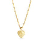 Gia Heart Hammered Necklace - La Vitá Jewels