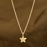 Hammered Star Pendant Necklaces