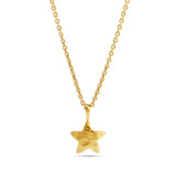 Hammered Star Pendant Necklaces