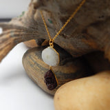 Druzy Gemstone Pendant Necklaces