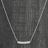 Gold, Silver Plated Metal Bar Necklaces