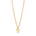 Petite Gold Heart Pendant Necklace - La Vitá Jewels