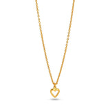 Petite Gold Heart Pendant Necklace - La Vitá Jewels