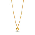 Petite Gold Heart Pendant Necklace - La Vitá Jewels