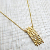 Brass Gold Plated Metal Pendant Necklaces