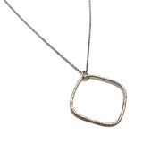 Hammered Metal Pendant Necklaces