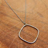 Hammered Metal Pendant Necklaces