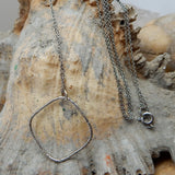 Hammered Metal Pendant Necklaces