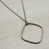 Hammered Metal Pendant Necklaces