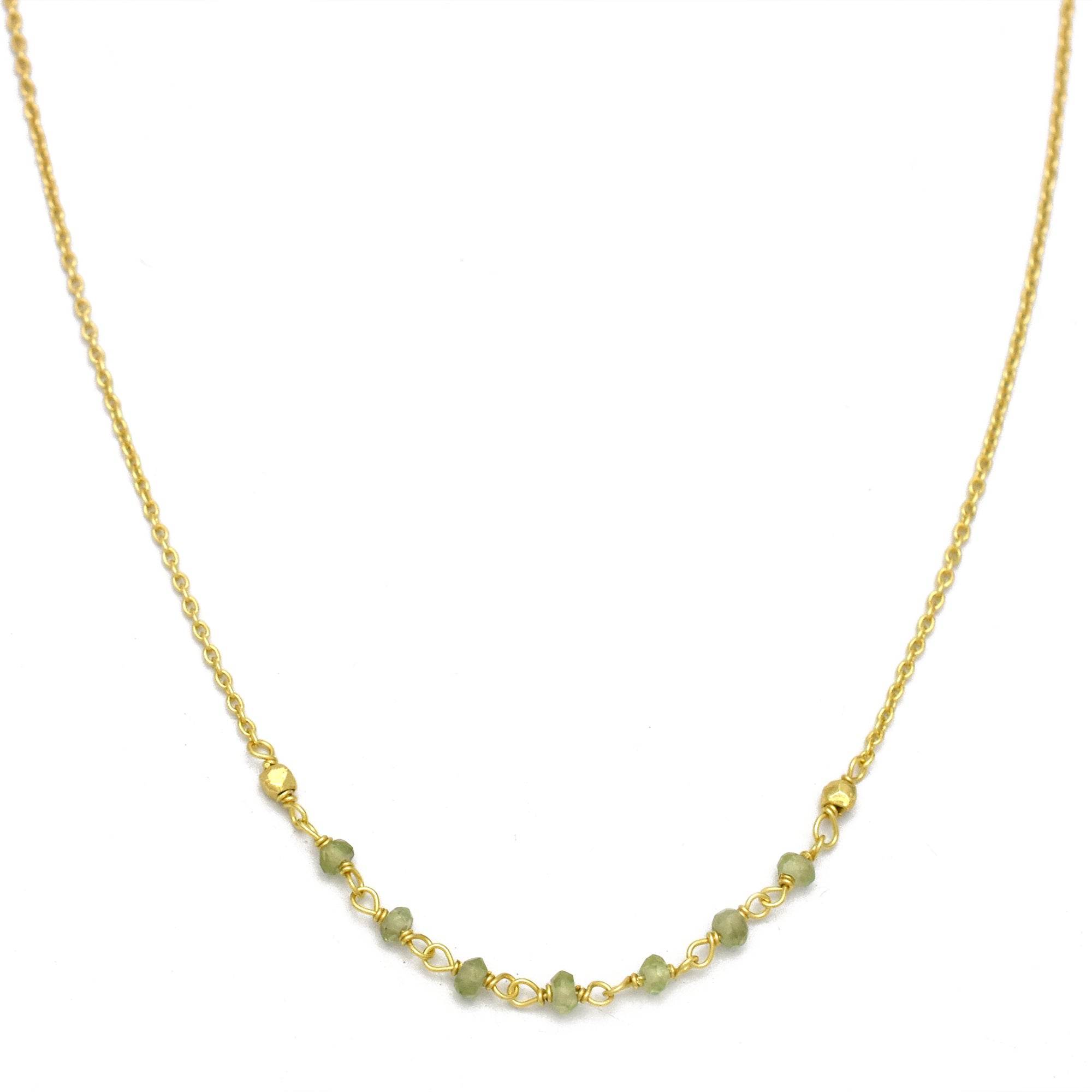 Peach Chalcedony Beaded Necklaces - La Vitá Jewels