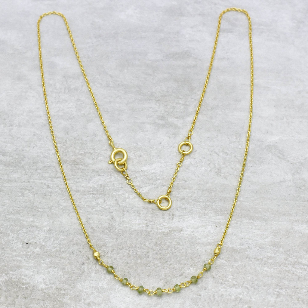 Peach Chalcedony Beaded Necklaces - La Vitá Jewels