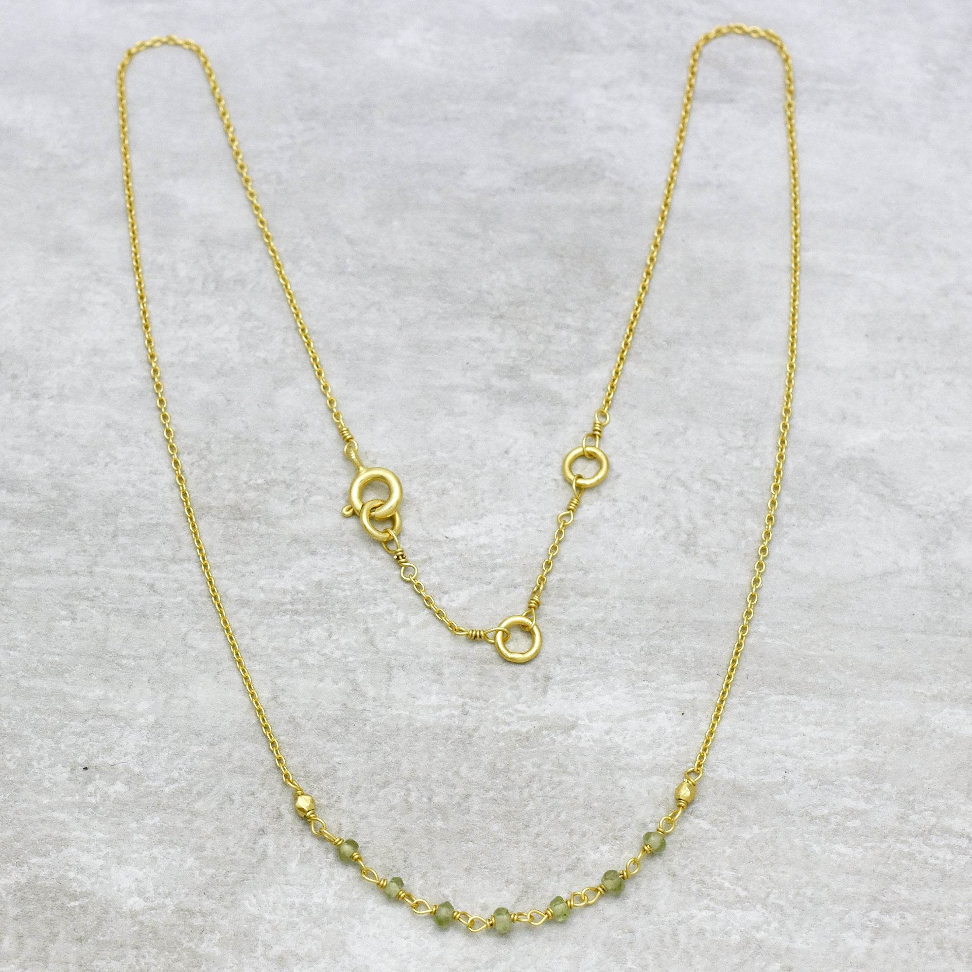 Peach Chalcedony Beaded Necklaces - La Vitá Jewels