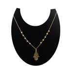 Labradorite Beads with Hamsa Protection Necklace - La Vitá Jewels