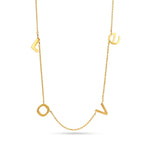 Gold LOVE Necklace - La Vitá Jewels