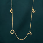 Gold LOVE Necklace - La Vitá Jewels