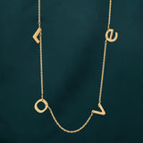 Gold LOVE Necklace - La Vitá Jewels