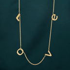 Gold LOVE Necklace - La Vitá Jewels