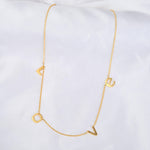 Gold LOVE Necklace - La Vitá Jewels