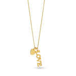 Gold Love Letter Necklace - La Vitá Jewels
