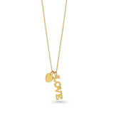 Gold Love Letter Necklace - La Vitá Jewels